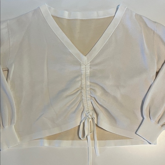 Alice & Olivia NORA REVERSIBLE DRAWCORD PULLOVER - XS - Picture 6 of 10